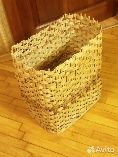 Корзина плетеная для белья