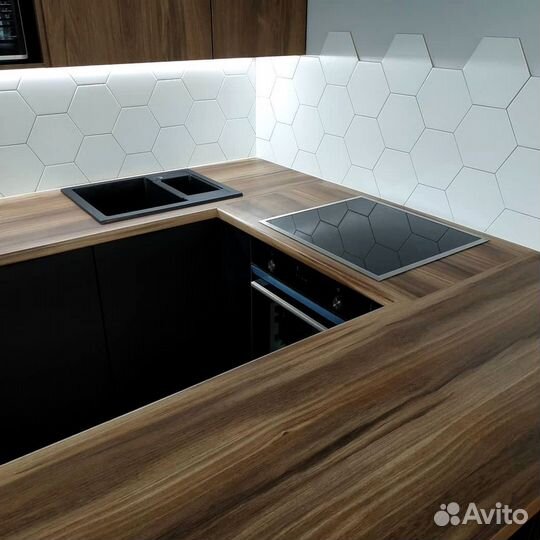 Кухня угловая на заказ.мдф фасады