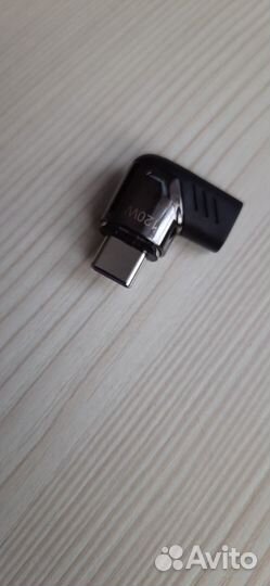 Магнитный угловой адаптер Type-C 120w черный