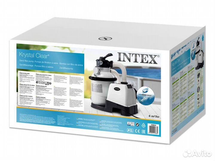 Фильтр насос песочный 4.5 куб.м/ч Intex