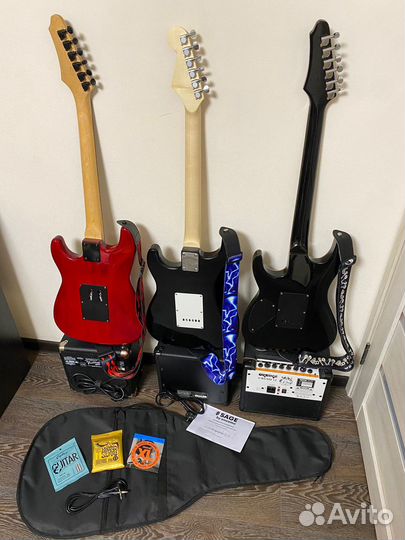 Электрогитара с комбиком комплект