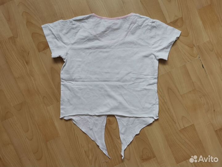 Futurino футболка, укороченная с завязками белая