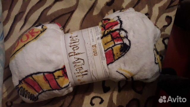 Плед Гарри Поттер Гриффиндор новый 100х150 см