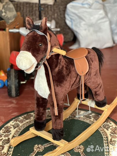Детская лошадка качалка