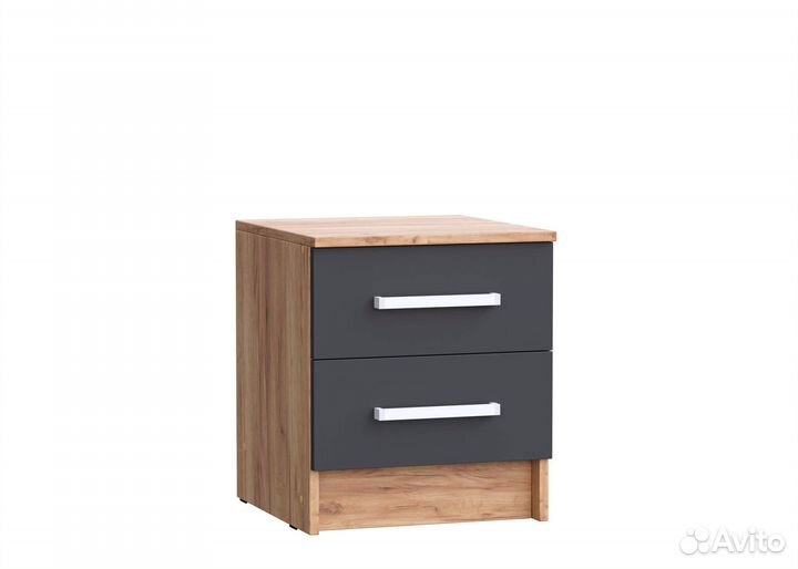 Мартина Тумбы прикроватные (Графит, Дуб крафт)
