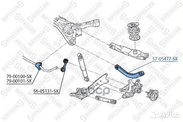 Рычаг opel signum/vectra ALL 04- 5705477sx Stellox