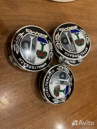 Колпачки колесных дисков заглушки Mercedes AMG 75