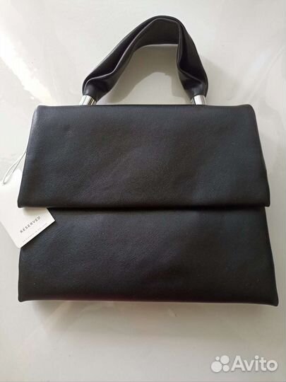 Сумка трапеция Reserved черная