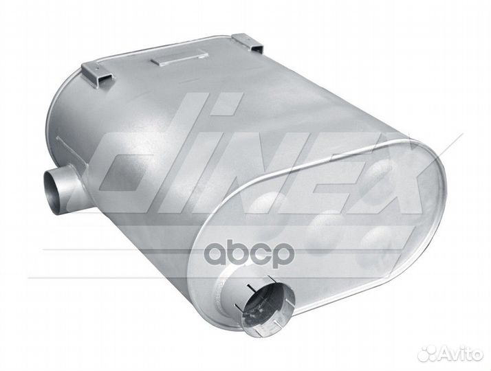 DIN64456 резонатор(бочка) глушителя E-line (уп