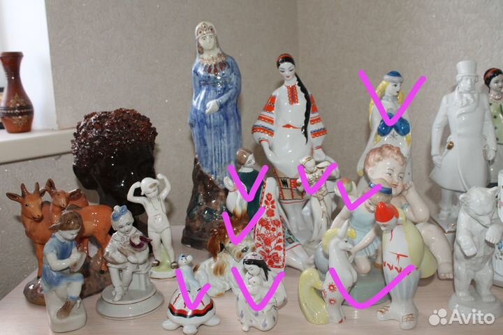Фарфор статуэтки,посуда. СССР Европа Россия до 17г