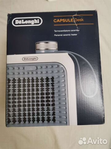 Керамический тепловентилятор DeLonghi Capsule Desk