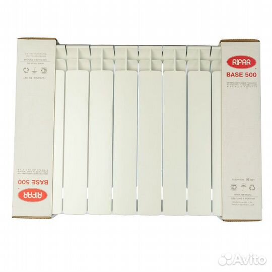 Радиатор биметаллический Rifar Base 500, 10 секций