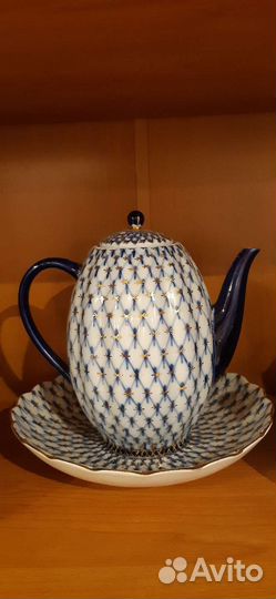 Сервиз кофейный Кобальтовая сеточка лфз