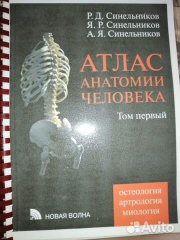 📘АТЛАС АНАТОМИИ ЧЕЛОВЕКА, ТОМ 1, СИНЕЛЬНИКОВ (2009г) Автор:... купить в ...
