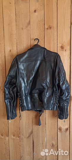 Мотокуртка кожаная мужская