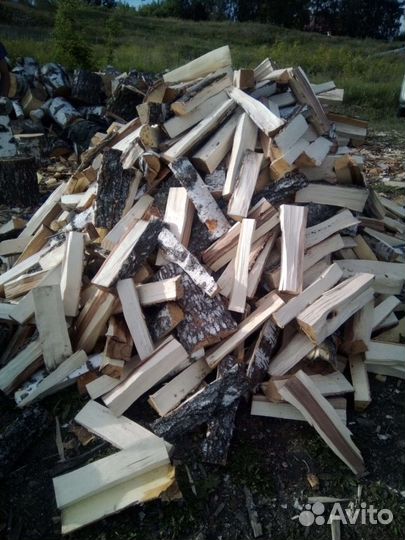 Дрова колотые дуб берёза