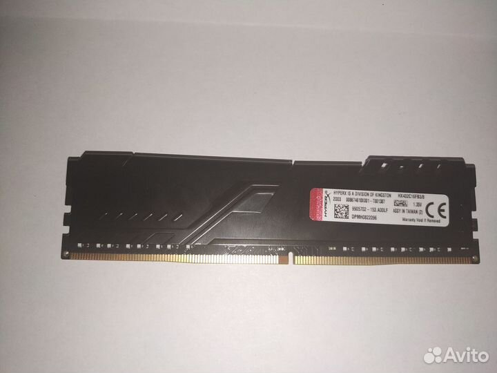 Оперативная память Kingston HyperX Fury ddr4 32gb