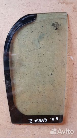 Форточка задней левой двери skoda fabia 2