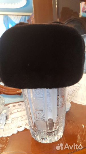 Норковая шапка мужская ушанка