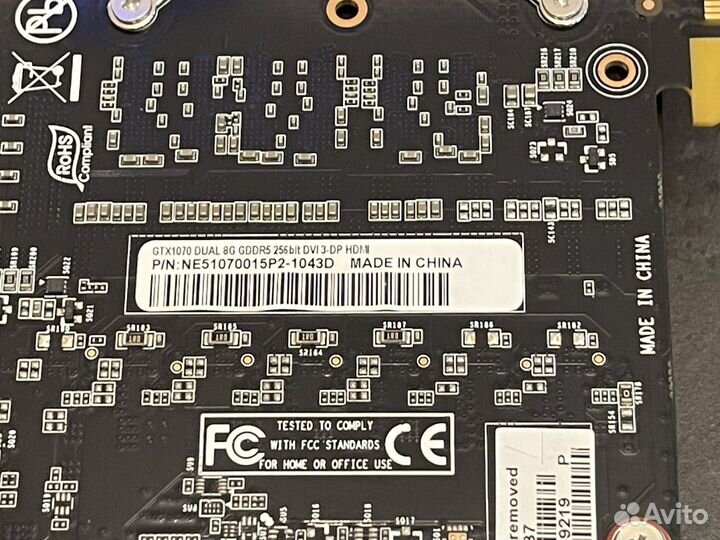 Nvidia GeForce GTX 1070 8 Gb