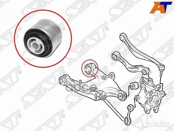 Сайлентблок заднего нижнего рычага BMW 5 F1# 09