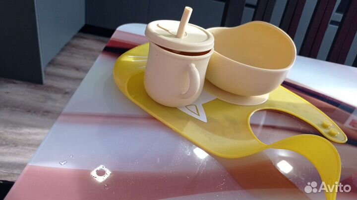 Детская посуда для кормления силиконовая