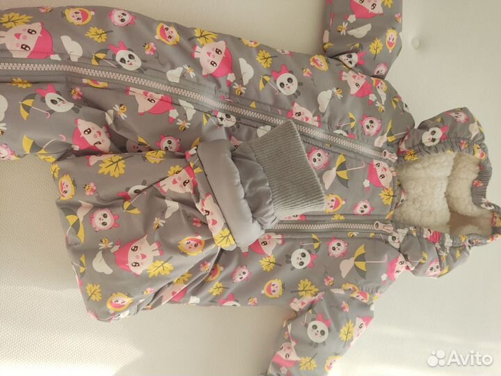 Зимний комбинезон для девочки 86