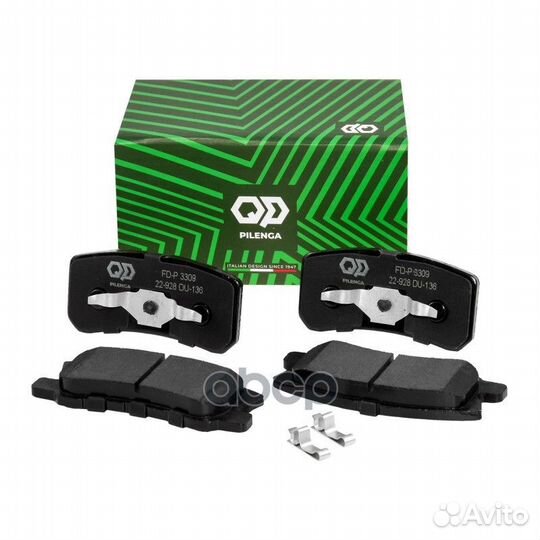 Колодки тормозные дисковые зад прав/лев FDP3