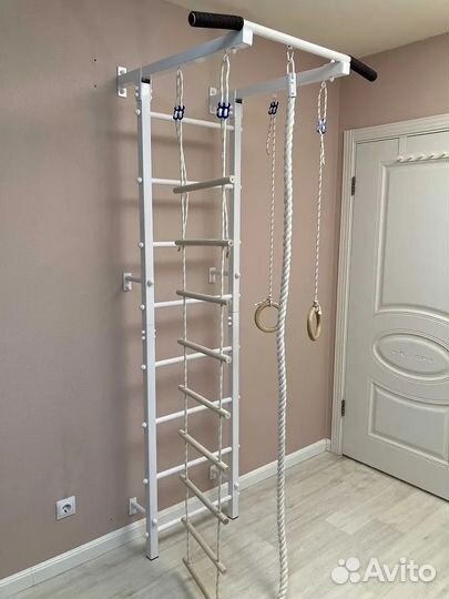 Тренажер Шведская Стенка, Турник, Канат, Кольца