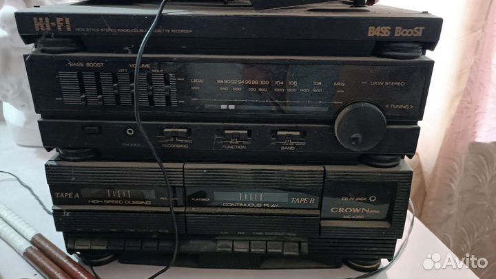 Музыкальный центр crown japan винил