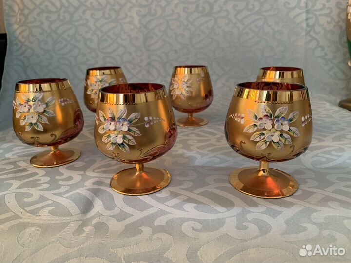 Вазы богемия лепка Чехия