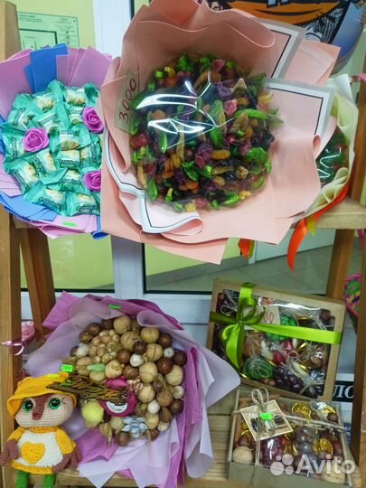 Съедобные букеты и подарки в наличии