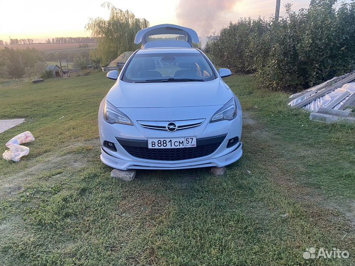 Накладка на передний бампер астра j GTC