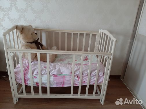 Кроватка-маятник+матрас