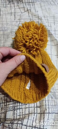 Шапка вязаная с помпоном Pepe jeans