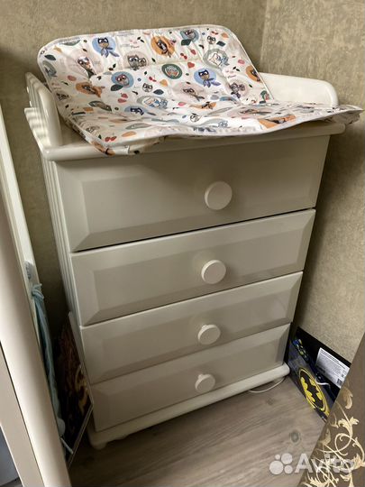 Детская кровать с матрасом+ комод (комплект) Лель