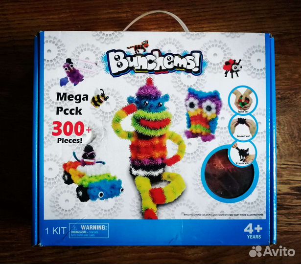 Конструктор-липучка Bunchems 300+