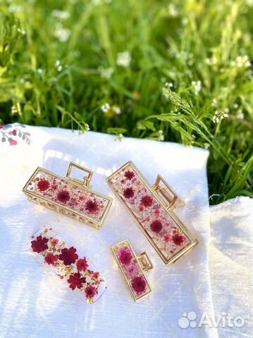 Заколки крабики для волос ручной работы