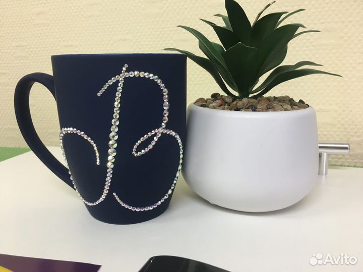 Кружка со стразами