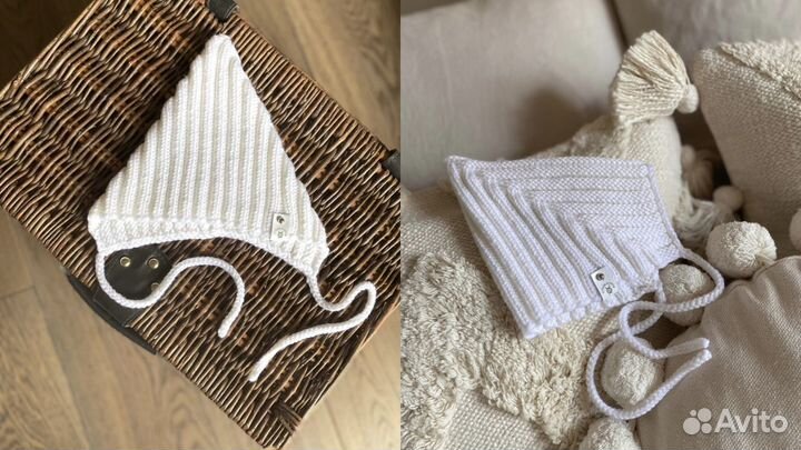Новая шапочка для новорождённого эльф пинетки