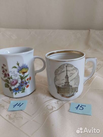 Чашки ссср,сахарница детская гдр