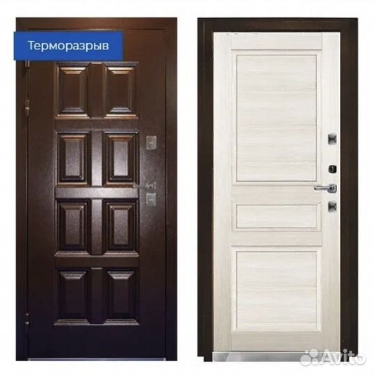 Металлическая дверь винтер 100 для улицы(термо)