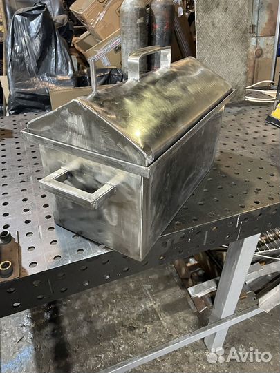 Коптильня горячего копчения из нержавейки