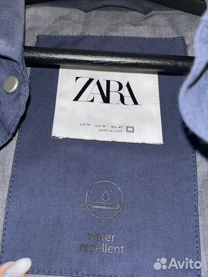 Куртка рубашка Zara мужская синяя