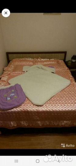 Зимний конверт-одеяло для новорожденного