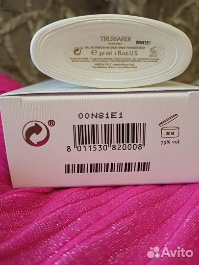 Парфюмерная водаTrussardi Donna оригинал