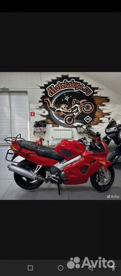 Глушитель прямоточный на Honda VFR 800 5-поколение