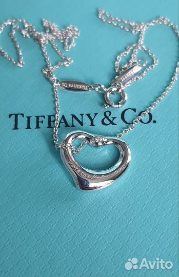Подвеска Tiffany&Co Open Heart 16mm оригинал