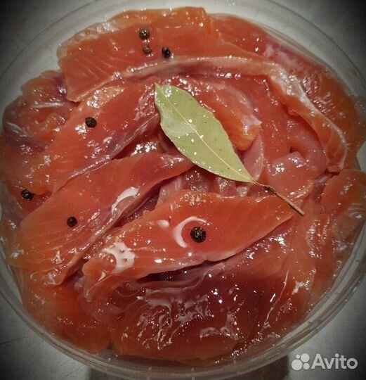 Кета холодного копчения, слабосоленая