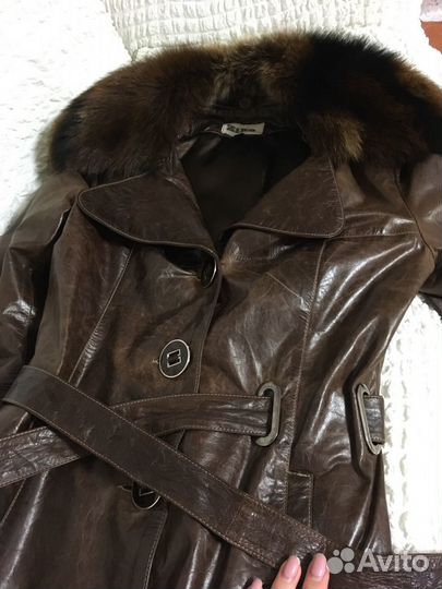 Кожаный плащ